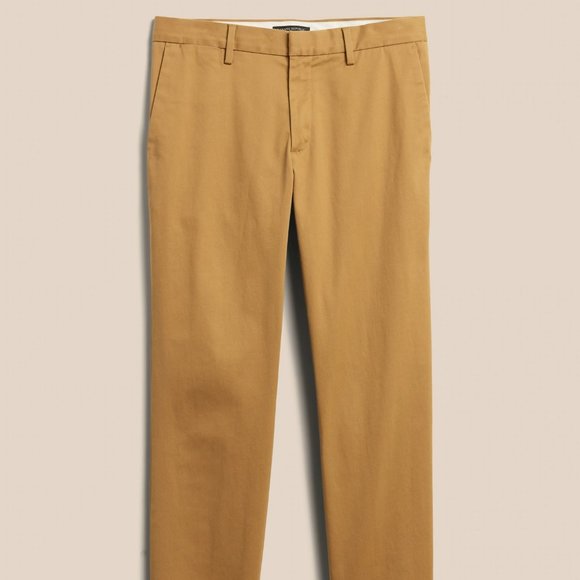 BANANA REPUBLIC AIDEN SLIM RAPID MOVEMENT HONEYCOMB CHINO 35W x 32L - Picture 2 of 11